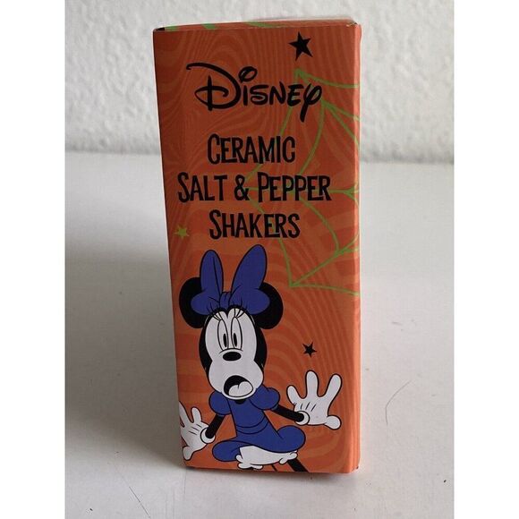 Disney Mickey & Minnie Mouse  Frankenstein Halloween Salt & Pepper Shakers NEW - Picture 7 of 9